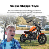 HYPER GOGO Challenger 12 Plus Electric Motorcycle for Kids with Bluetooth Speaker