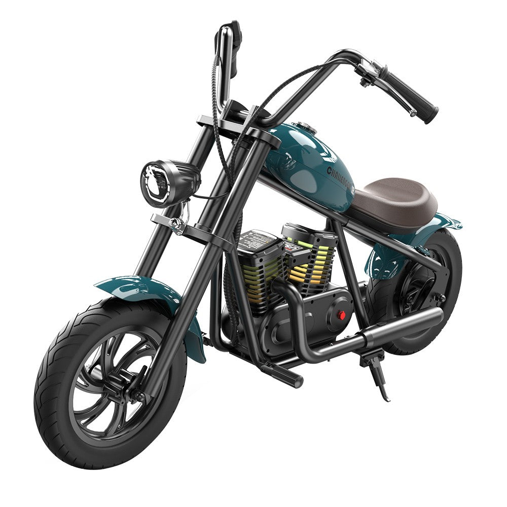 HYPER GOGO Challenger 12 Plus Electric Motorcycle for Kids with Bluetooth Speaker