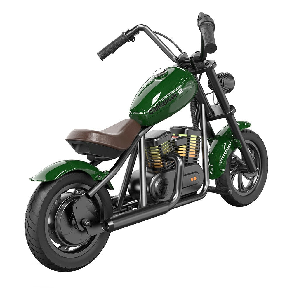 HYPER GOGO Challenger 12 Plus Electric Motorcycle for Kids with Bluetooth Speaker