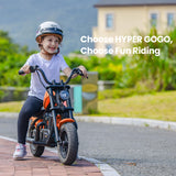 HYPER GOGO Cruiser 12 Plus Electric Motorcycle for Kids 12'' 160W Motor 5.2Ah Battery