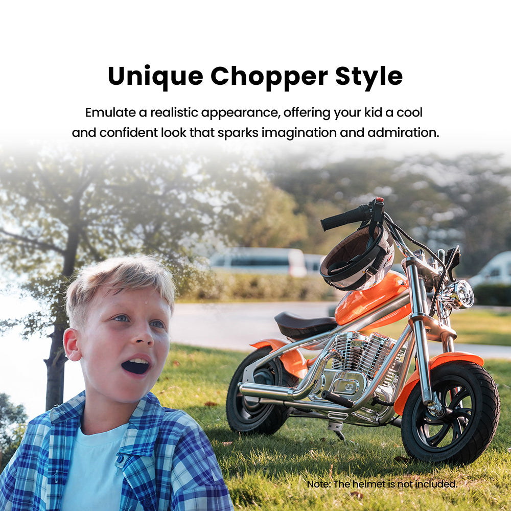 HYPER GOGO Cruiser 12 Plus with APP Electric Motorcycle 12" 160W Motor 5.2Ah Battery