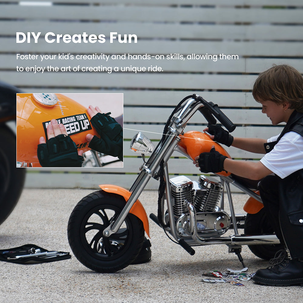 HYPER GOGO Cruiser 12 Plus with APP Electric Motorcycle 12" 160W Motor 5.2Ah Battery