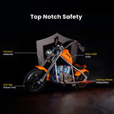 HYPER GOGO Cruiser 12 Plus with APP Electric Motorcycle 12" 160W Motor 5.2Ah Battery