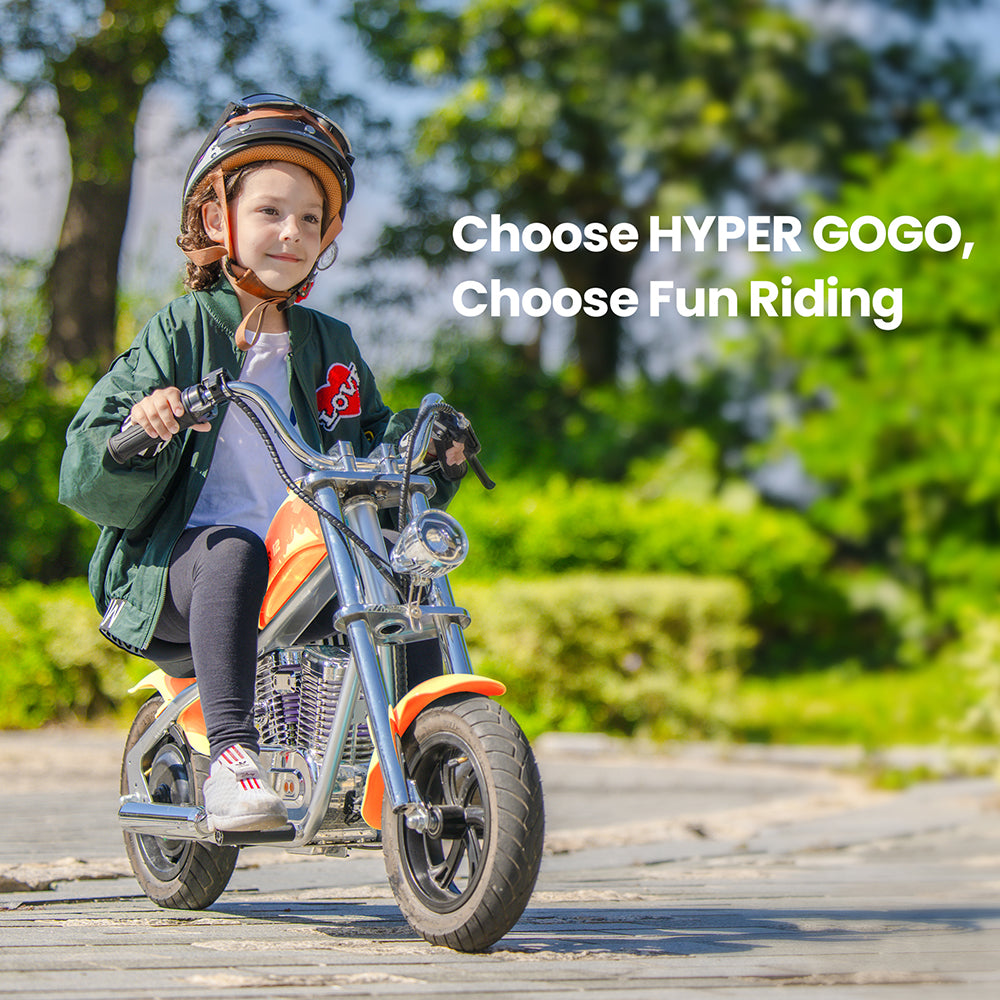 HYPER GOGO Cruiser 12 Plus with APP Electric Motorcycle 12" 160W Motor 5.2Ah Battery