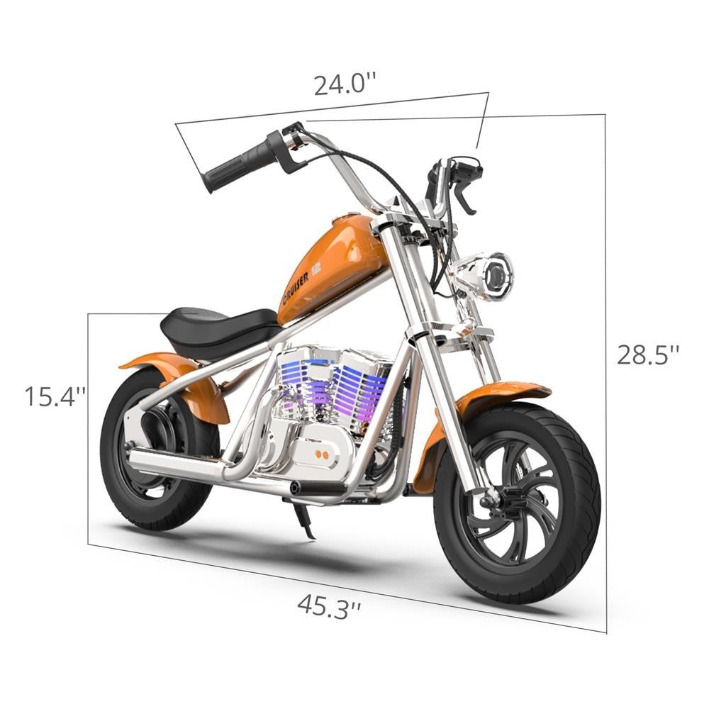 HYPER GOGO Cruiser 12 Plus with APP Electric Motorcycle 12" 160W Motor 5.2Ah Battery
