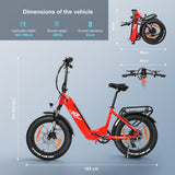 Kaisda K20F Electric Bike 20'' Tires 250W 36V 25Ah Battery