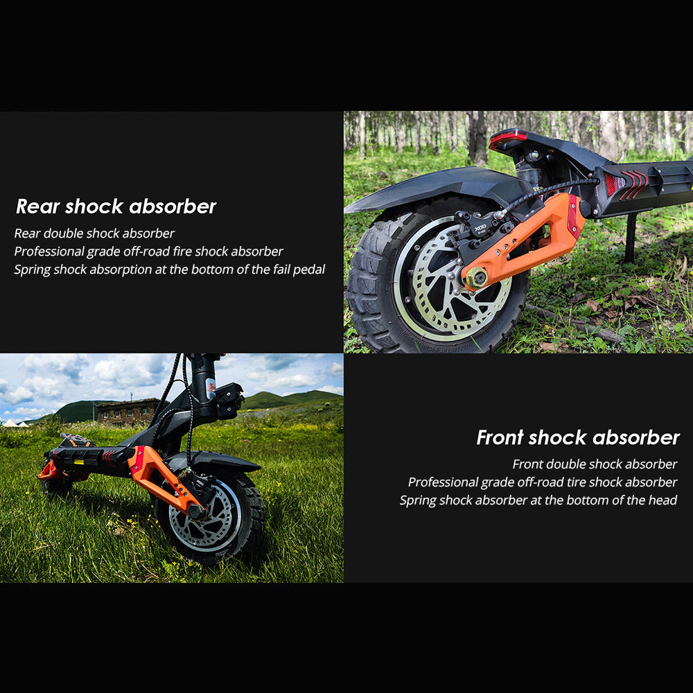KuKirin G3 Pro Electric Scooter 10" Tires Dual 1200W Motors 52V 23.2Ah Battery