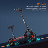 KuKirin M4 Electric Scooter with Seat 10'' Tires 500W Motor 48V 12.5Ah Battery