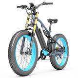 LANKELEISI RV700 Electric Bike 26'' Tires 1000W Motor 48V 16Ah Battery