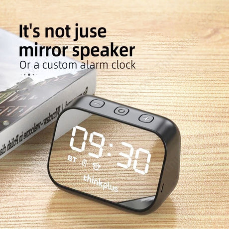 Lenovo TS13 Desktop Speaker Alarm Clock Wireless Bluetooth Stereo Speaker