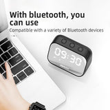 Lenovo TS13 Desktop Speaker Alarm Clock Wireless Bluetooth Stereo Speaker