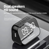 Lenovo TS13 Desktop Speaker Alarm Clock Wireless Bluetooth Stereo Speaker