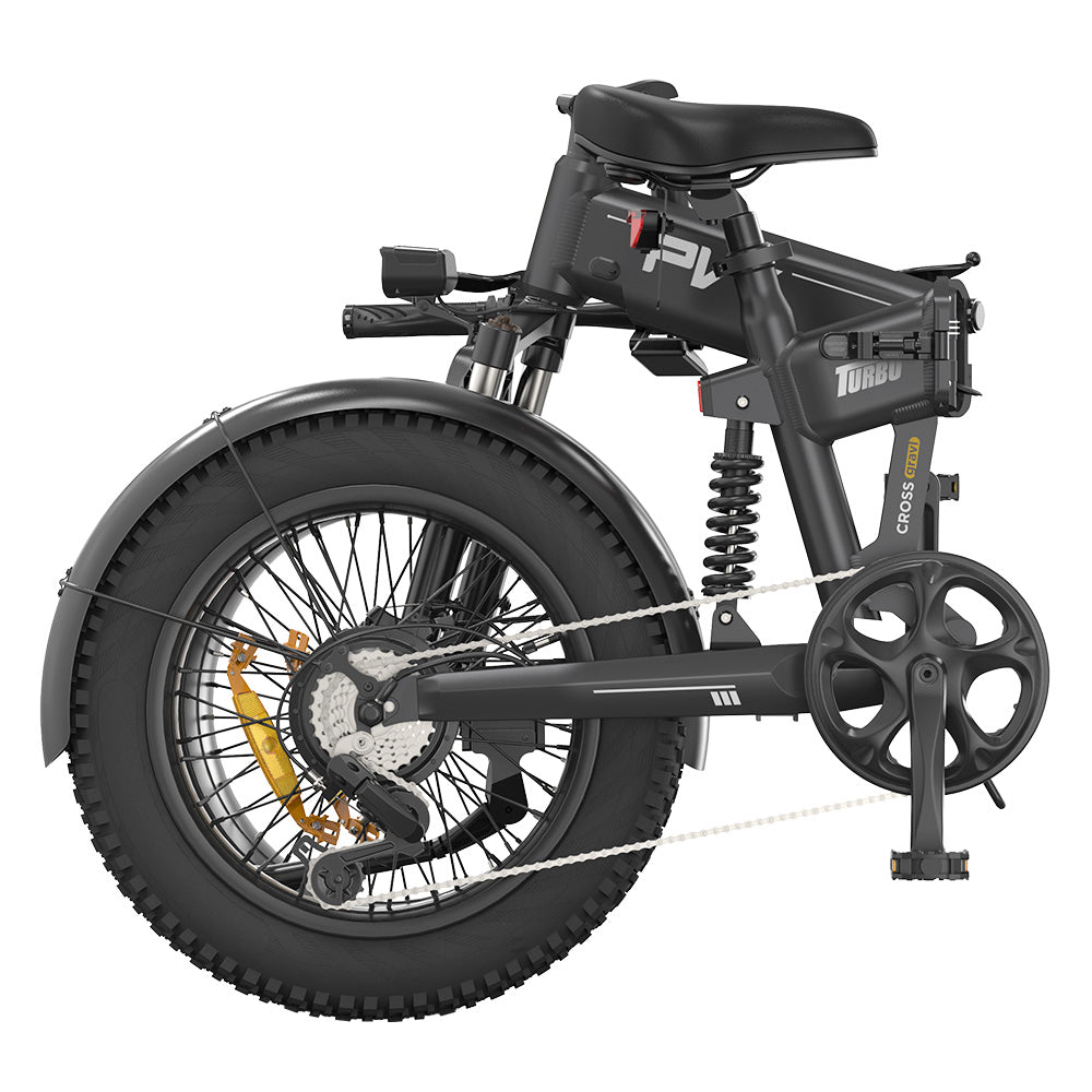 PVY Turbo Electric Bike 20" Fat Tires 250W Motor 48V 13Ah Battery