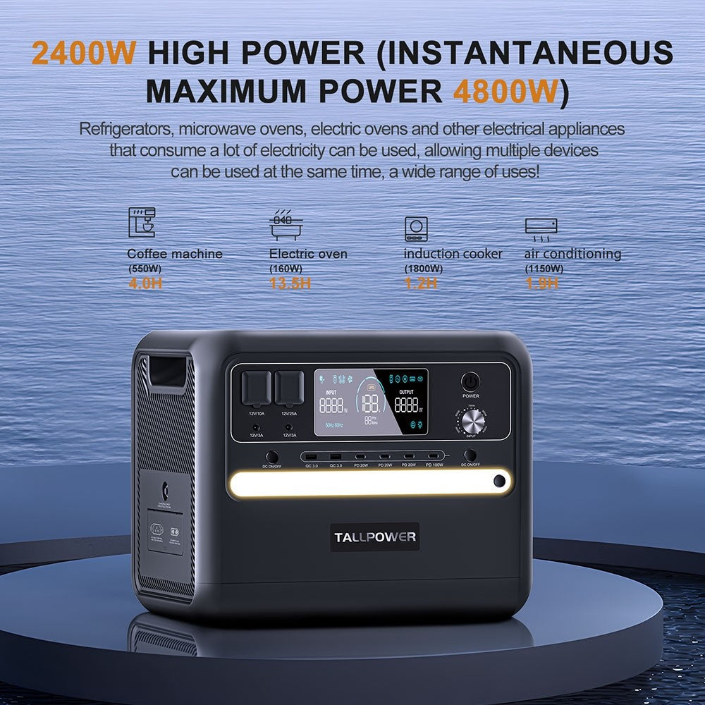 TALLPOWER V2400 Portable Power Station - OOLACTIVE