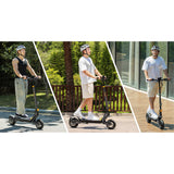Patinete eléctrico Ausom L1, motor único de 800 W, neumáticos de 10", batería de 48 V y 15,6 Ah