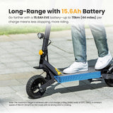 Patinete eléctrico Ausom L1, motor único de 800 W, neumáticos de 10", batería de 48 V y 15,6 Ah