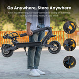 Patinete eléctrico Ausom L1, motor único de 800 W, neumáticos de 10", batería de 48 V y 15,6 Ah
