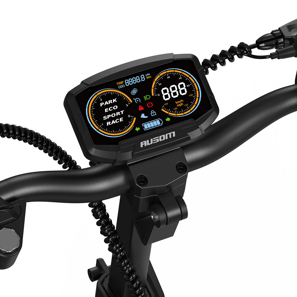 Patinete eléctrico Ausom L1, motor único de 800 W, neumáticos de 10", batería de 48 V y 15,6 Ah