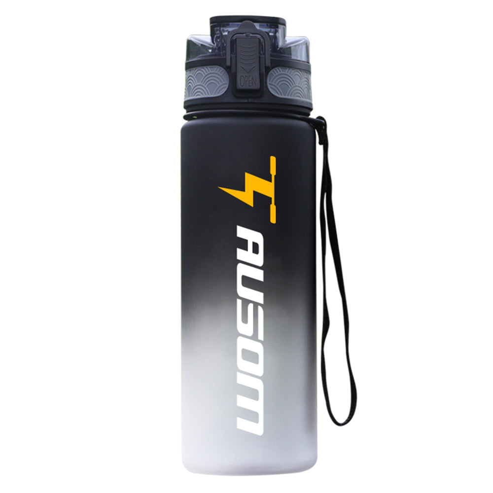 Frosted Sports Bottle Black and White Gradient 700ml