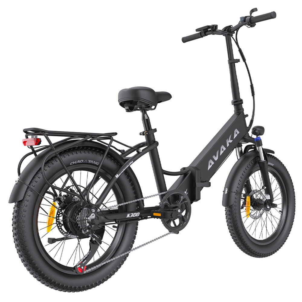 AVAKA K300 Electric Bike 20" Fat Tires 350W Motor 36V 16Ah Battery