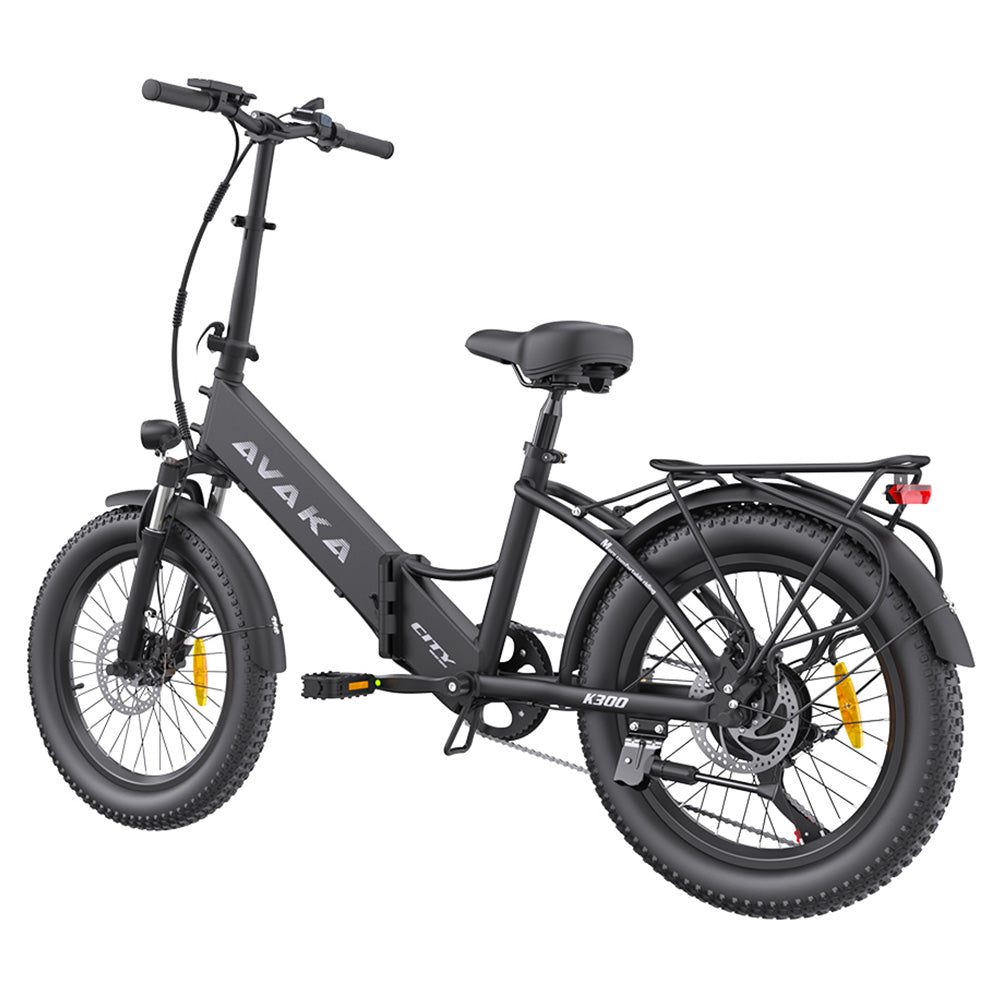 AVAKA K300 Electric Bike 20" Fat Tires 350W Motor 36V 16Ah Battery