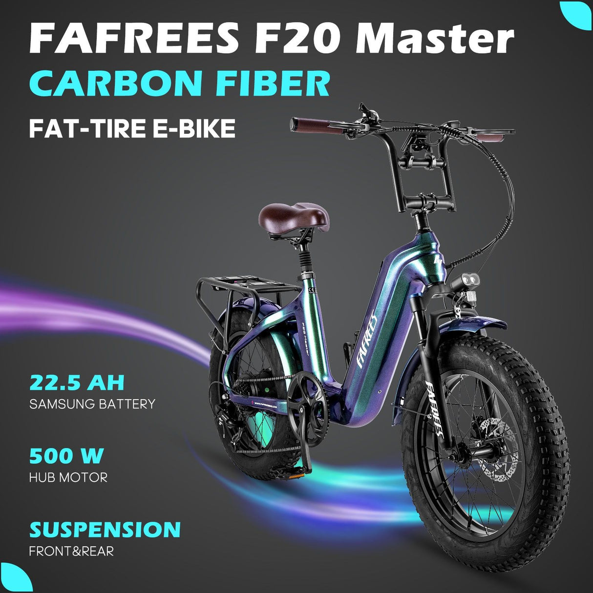 Fafrees F20 Master Electric Bike 20'' Tires 500W 48V 22.5Ah Samsung Battery
