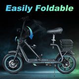 BOGIST M5 Elite Electric Scooter with Seat 14'' Tires 500W 48V 13Ah Battery