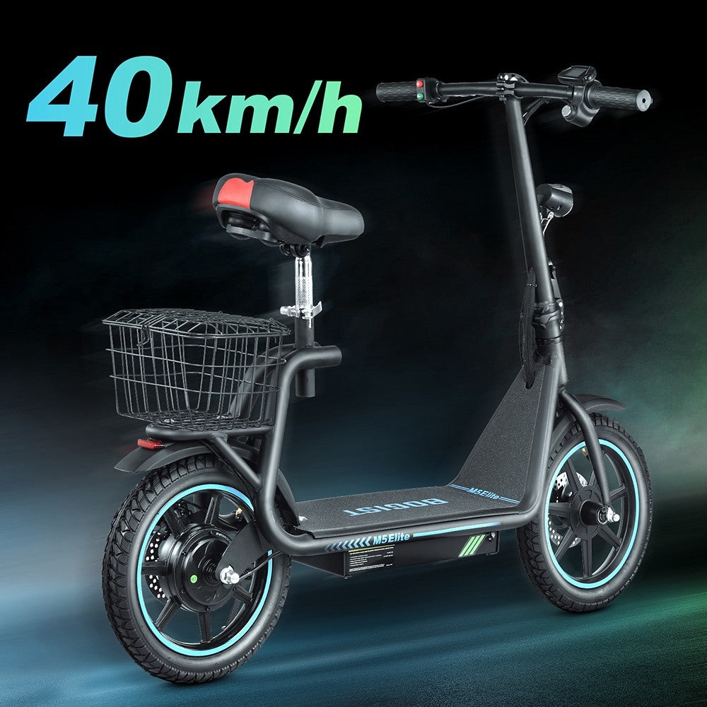 BOGIST M5 Elite Electric Scooter with Seat 14'' Tires 500W 48V 13Ah Battery
