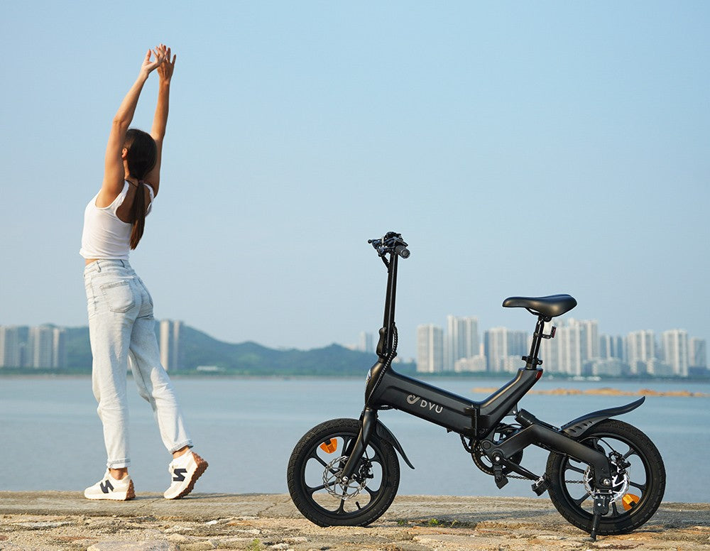 DYU A16 Electric Bike 16" Tires 250W Motor 36V 10Ah Battery
