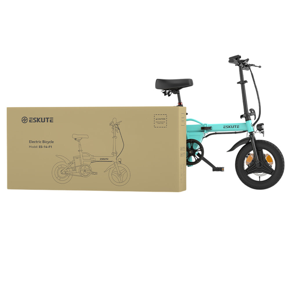 ESKUTE F100 Electric Folding Bike 14" Tires 250W Motor 36V 9Ah Battery