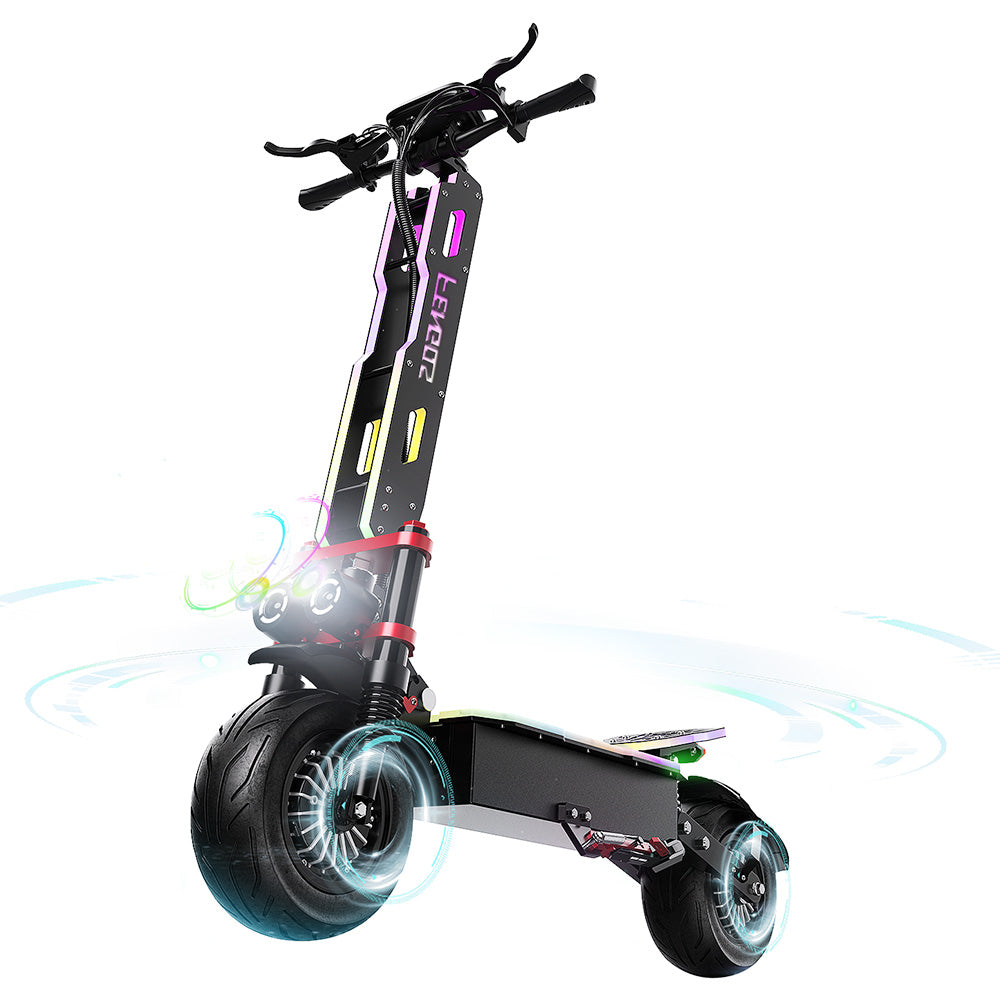 FEFNGQS GT9 Electric Scooter 12" Tires Dual 3500W Motors 60V 38Ah Battery