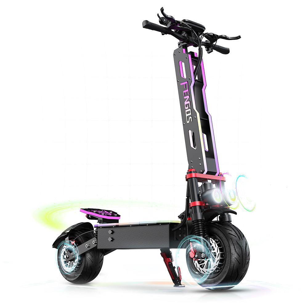 FEFNGQS GT9 Electric Scooter 12" Tires Dual 3500W Motors 60V 38Ah Battery