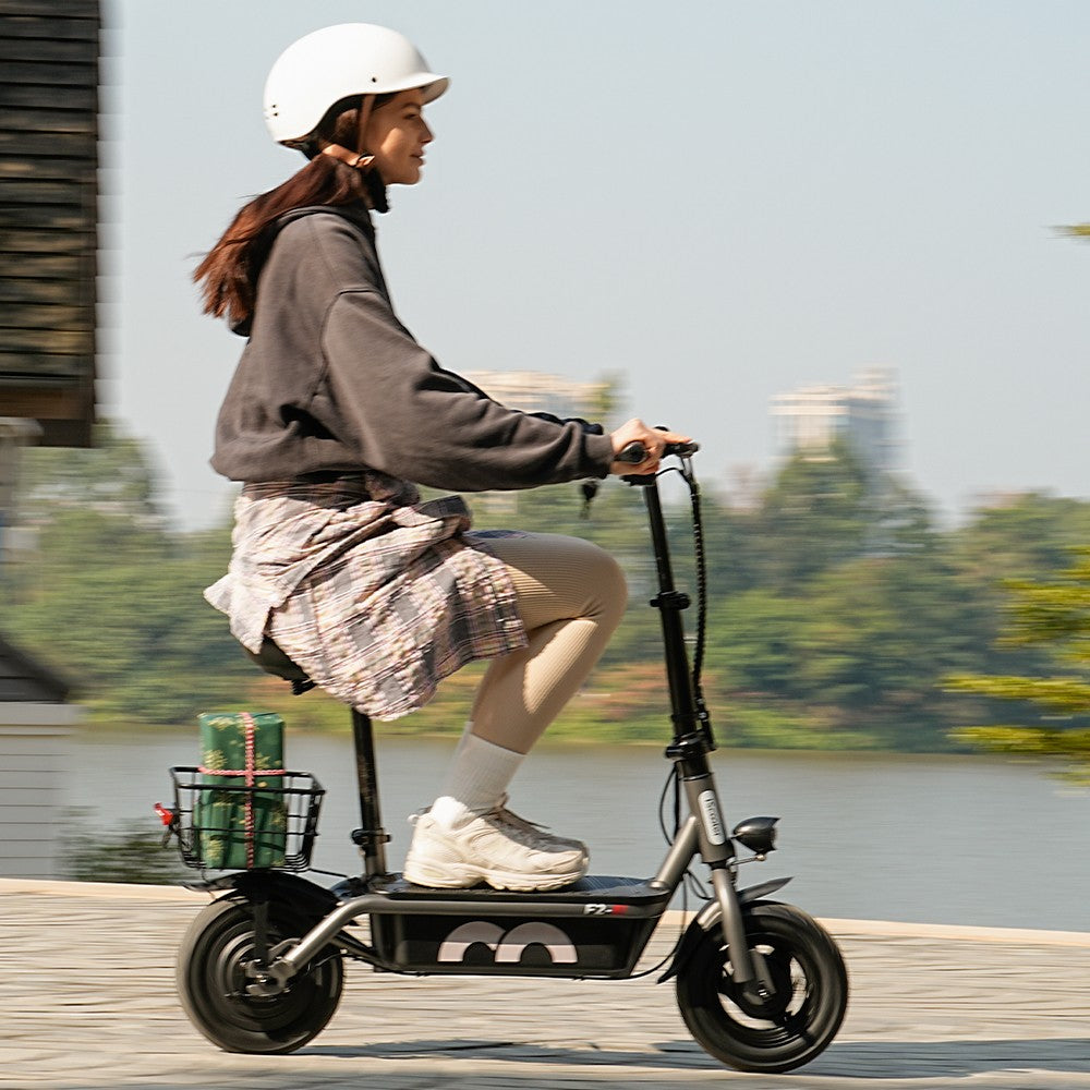 iScooter F2 Electric Scooter With Basket 10" Tires 500W 36V 7.8AH Battery