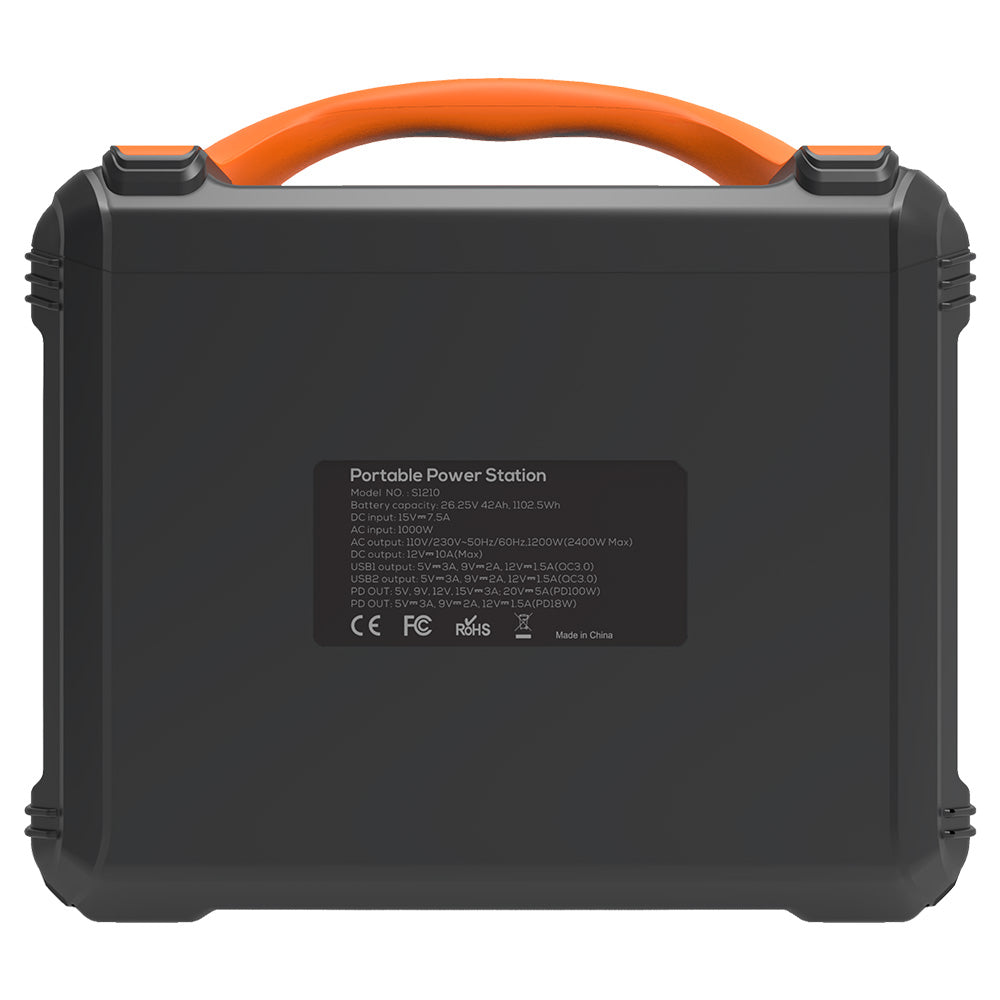 NEWSMY S1210 1200W Portable Power Station 1102.5Wh Peak 2400W