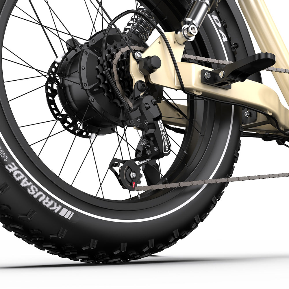 ONESPORT W77 Electric Bike 20" Tires 500W Motor 48V 18Ah Battery