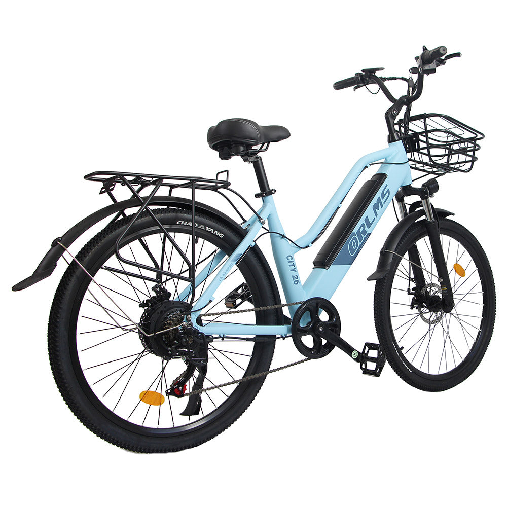 Orlms CITY Electric Bike 26" Tires 500W Motor 48V 15Ah Battery