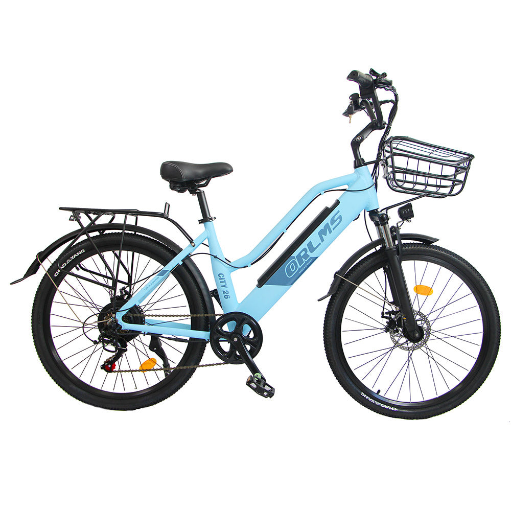 Orlms CITY Electric Bike 26" Tires 500W Motor 48V 15Ah Battery