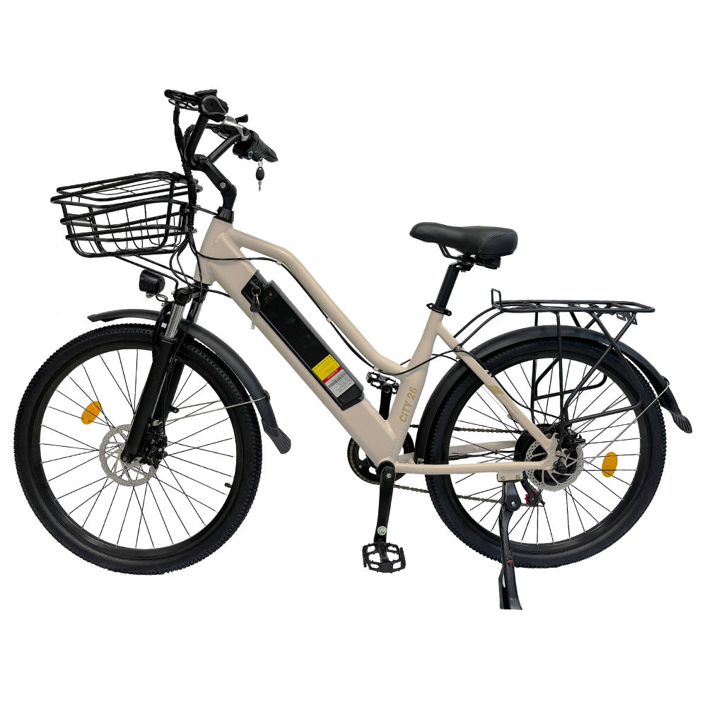 Orlms CITY Electric Bike 26" Tires 500W Motor 48V 15Ah Battery