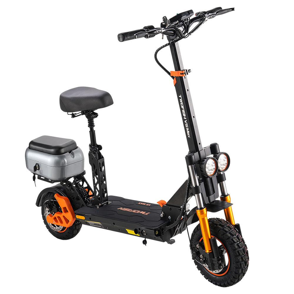 TWOFISH V5 Max Electric Scooter Off-road Tire 800W Motor 48V 18Ah Battery