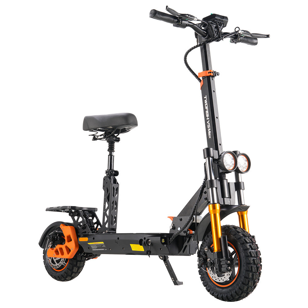 TWOFISH V5 Max Electric Scooter Off-road Tire 800W Motor 48V 18Ah Battery