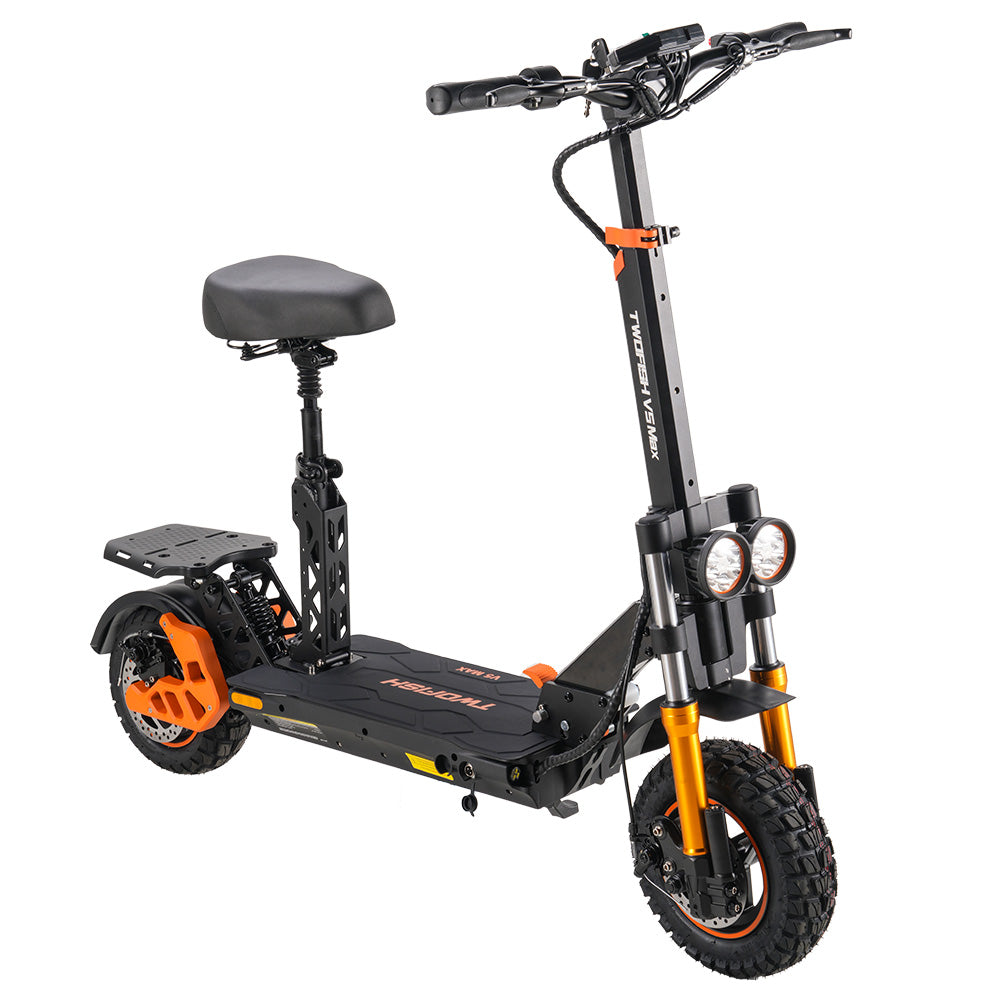 TWOFISH V5 Max Electric Scooter Off-road Tire 800W Motor 48V 18Ah