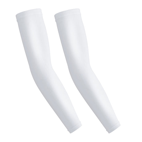 white ice silk arm sleeves