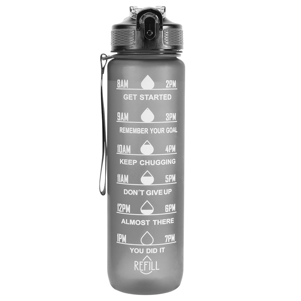 Cycling Motivational Water Bottle With Straw 32oz