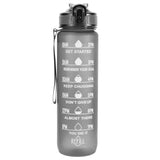 Cycling Motivational Water Bottle With Straw 32oz