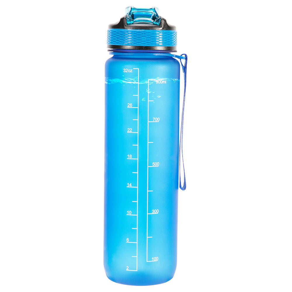 Cycling Motivational Water Bottle With Straw 32oz